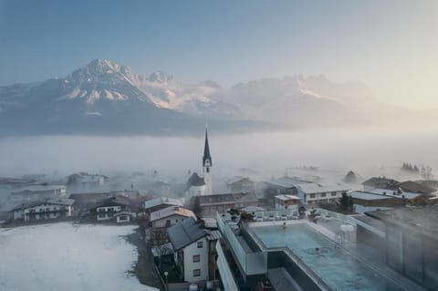 Day, Natural landscape, View (from property/room), Mountain view, Pool view, Swimming pool