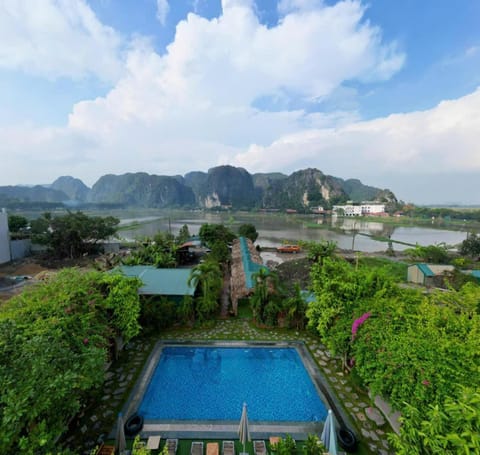 Natural landscape, Bird's eye view, Mountain view