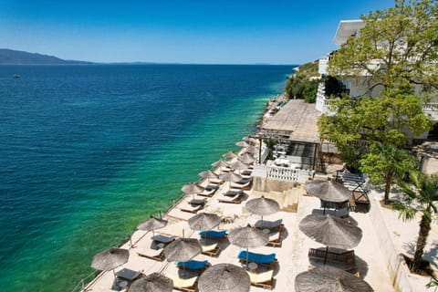 Beach, Sea view, sunbed