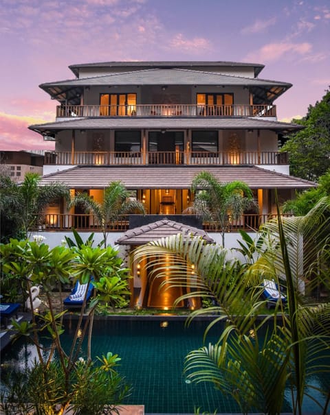 Property building, Natural landscape, Pool view