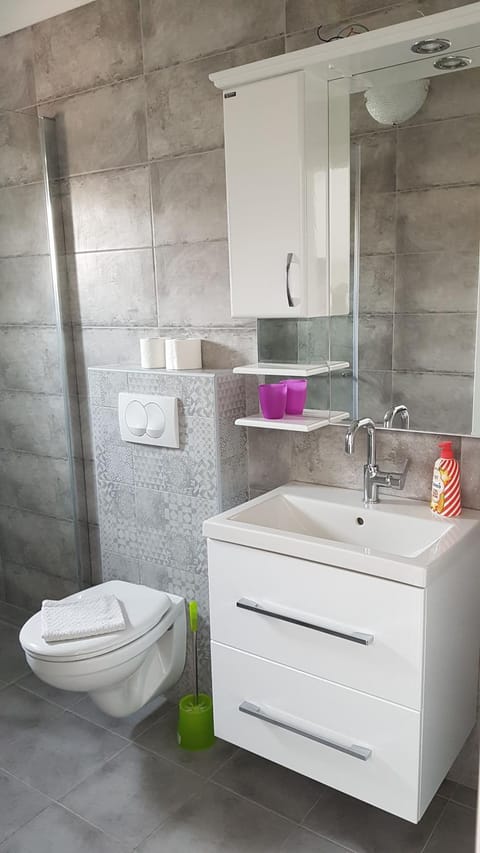 Shower, Toilet, Bathroom, towels