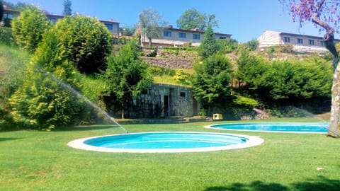 Natural landscape, Garden, Swimming pool