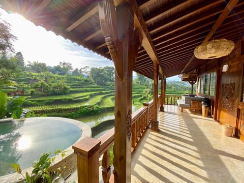 Patio, Pool view