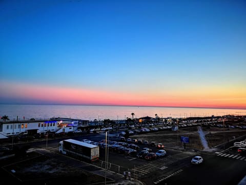 Sea view, Street view, Sunset