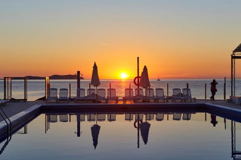 Summer, On site, Swimming pool, Sunset