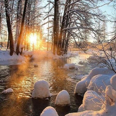 Natural landscape, Sunset