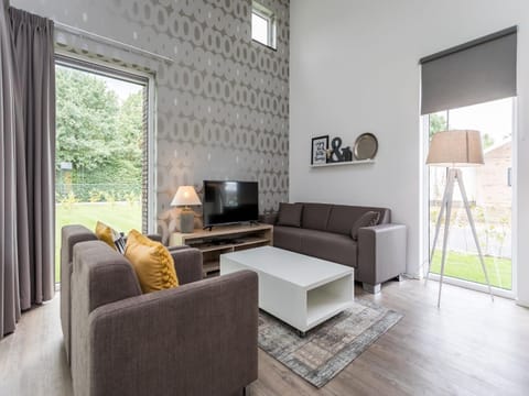 Modern and stylish villa with a covered terrace in Limburg Chalet in Roggel