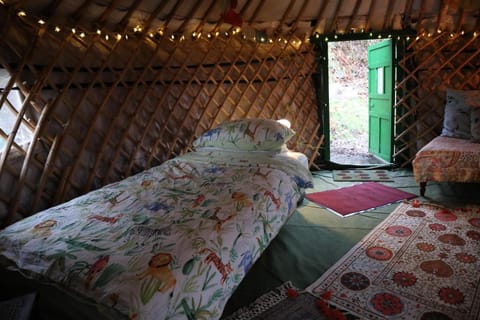 2 Luxury Yurts & Barn Kitchen Big Garden Sleeps 9 House in Wales