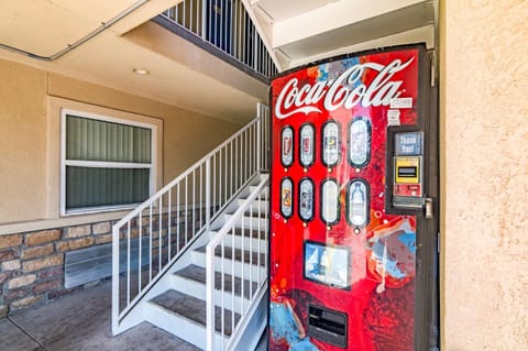 Property building, vending machine