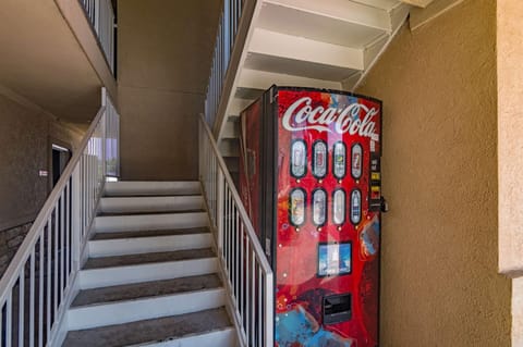 Property building, vending machine