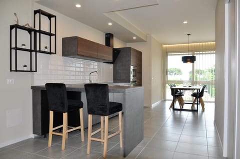 Kitchen or kitchenette, Living room, Dining area
