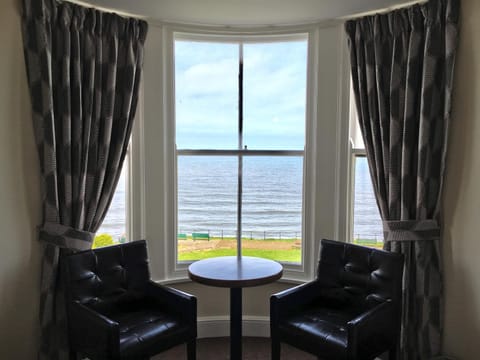 Seating area, Bedroom, Sea view