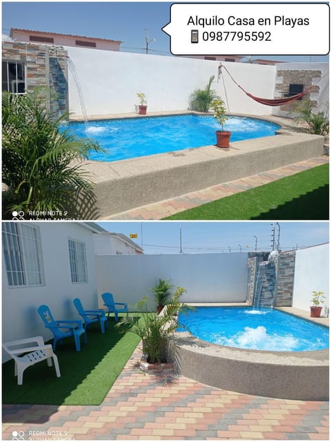 Casa con piscina en General Villamil Playas, acabados de lujo muy confortable Villa in Playas