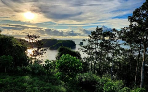 Nearby landmark, Natural landscape, Mountain view, Sea view, Sunset