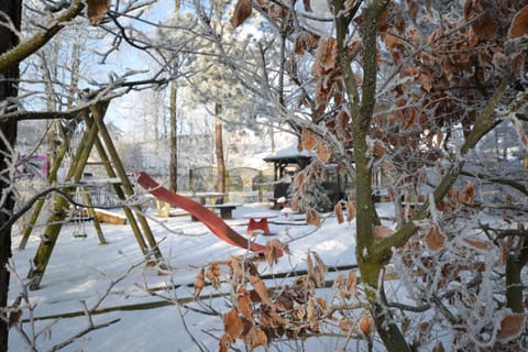 Winter, Children play ground