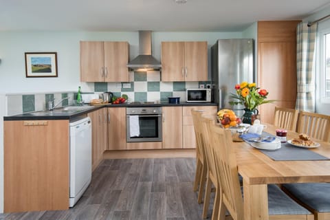 Kitchen or kitchenette, Dining area, dishwasher, oven, stove, toaster