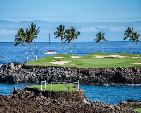 Natural landscape, Golfcourse, Sea view