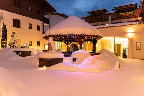 Property building, Patio, Night, Winter