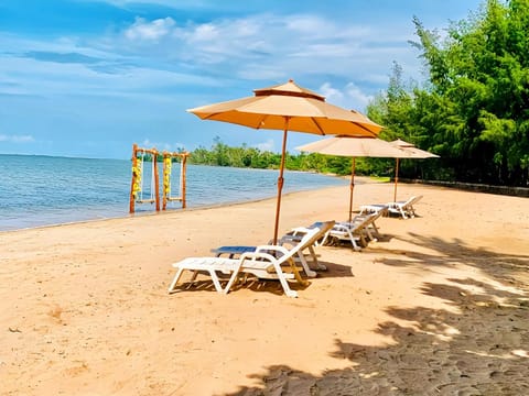 Natural landscape, Beach, Sea view, sunbed