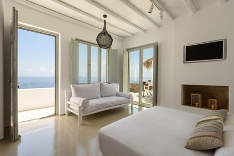 Living room, Seating area, Sea view