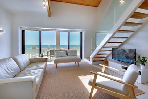 Living room, Seating area, Sea view