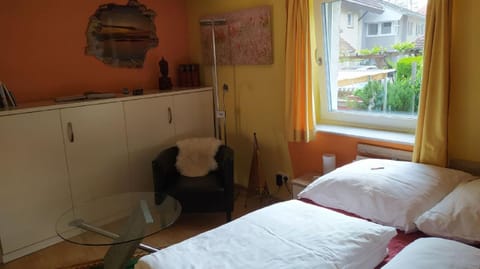 Property building, Living room, Bedroom