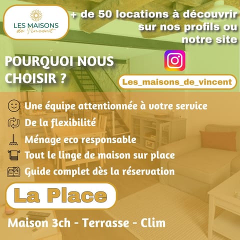 La Place, Clim - Double Terrasse House in Arles