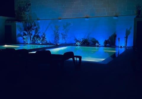 Night, Natural landscape, Pool view, Swimming pool, Swimming pool