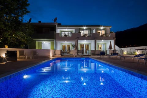 Property building, Swimming pool, Swimming pool, Sunset