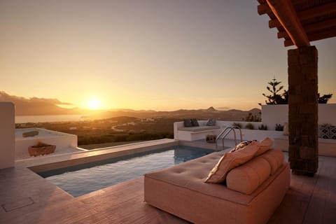 Pool view, Swimming pool, Sunset