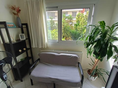 Living room, Seating area, Garden view