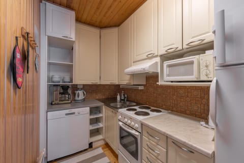 Kitchen or kitchenette, dishwasher, oven, toaster