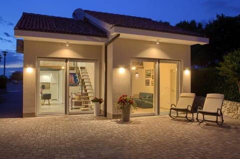 Property building, Patio, Night