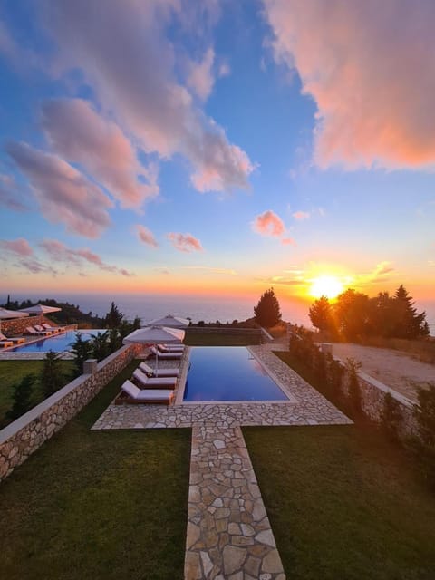 Swimming pool, Sunset