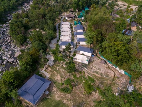 Property building, Natural landscape, Bird's eye view