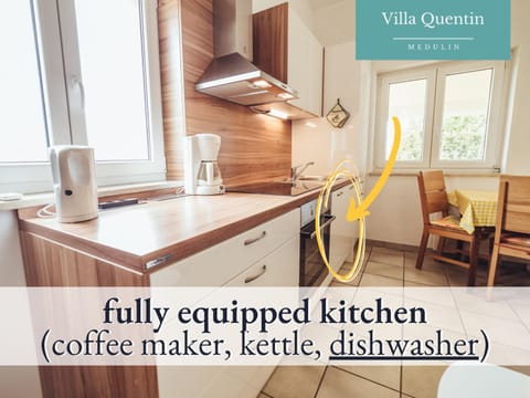 Kitchen or kitchenette, dishwasher