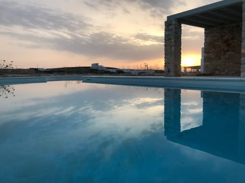 Seaside Home with Hot Tub, Vineyard, Shared Pool and View House in Paros, Greece