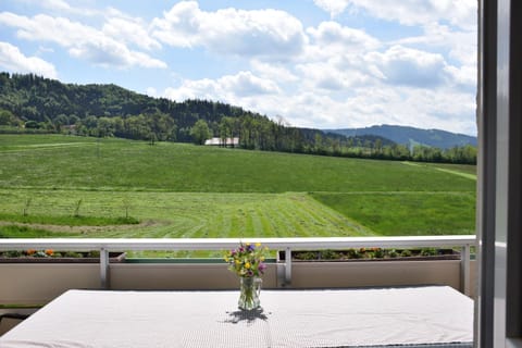 View (from property/room), Balcony/Terrace, Mountain view