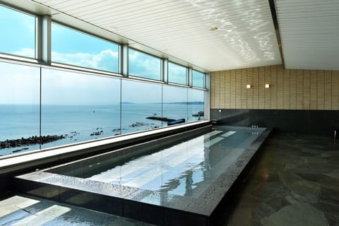 Natural landscape, Hot Spring Bath, Sea view