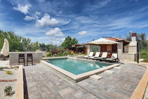 Patio, Natural landscape, Swimming pool