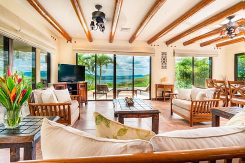 Hacienda-Style Villa with Pool and Sweeping Ocean Views Above Potrero House in Guanacaste Province