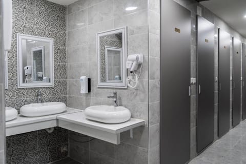 Shower, Toilet, Property building, Day, Winter, Bathroom, View (from property/room), Other, On site, Area and facilities, Area and facilities