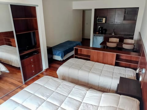 Bed, TV and multimedia, Living room, Photo of the whole room, Seating area, Bedroom, wardrobe