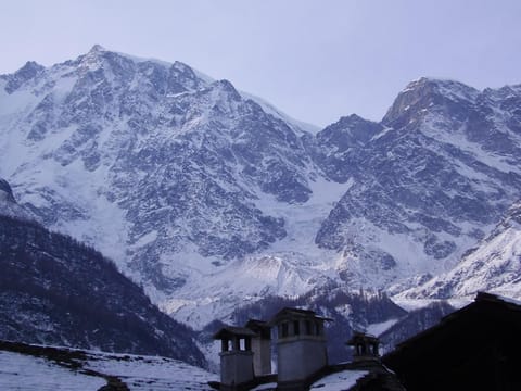 Natural landscape, Winter, Mountain view