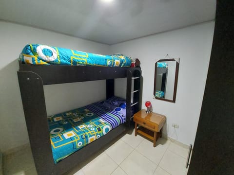 Photo of the whole room, bunk bed