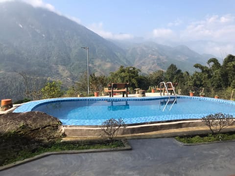 Natural landscape, Mountain view, Pool view, Swimming pool