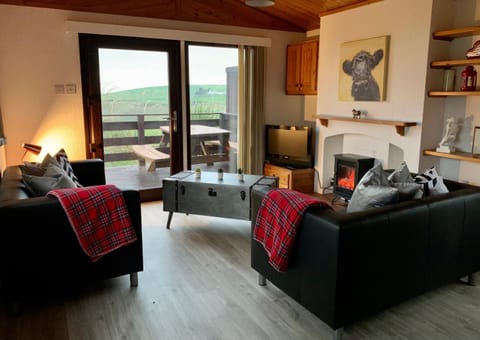 Lodge Cabin with Fabulous Views - Farm Holiday Cabin in England
