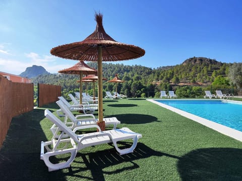 Natural landscape, Mountain view, Pool view, Swimming pool, sunbed