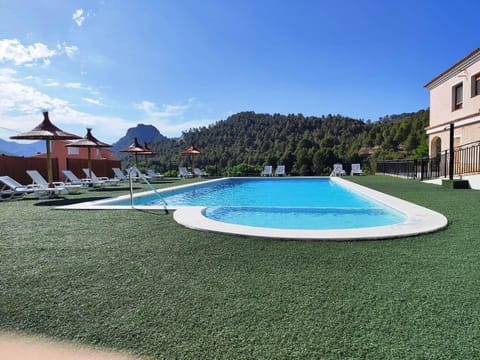 Natural landscape, Mountain view, Swimming pool, sunbed