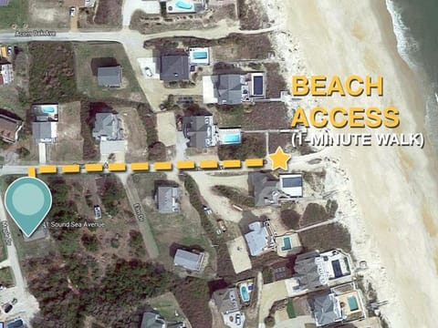 2008 Sound Sea Secret 5 Min Walk to Beach Haus in Duck